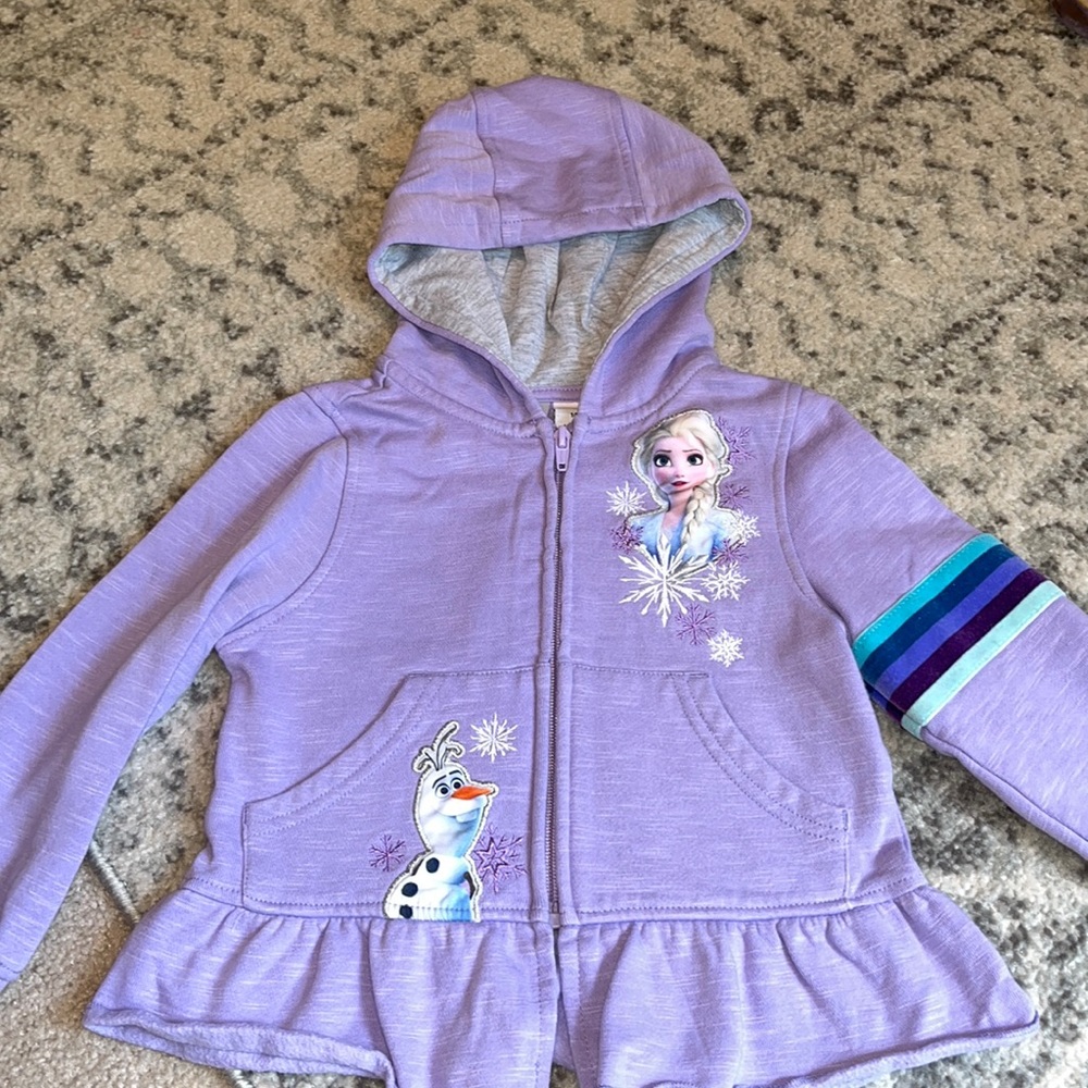 Disney Frozen Purple Hoodie Size 4T